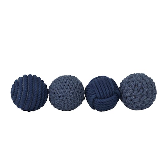 Blue Coastal Abstract Orbs & Vase Filler